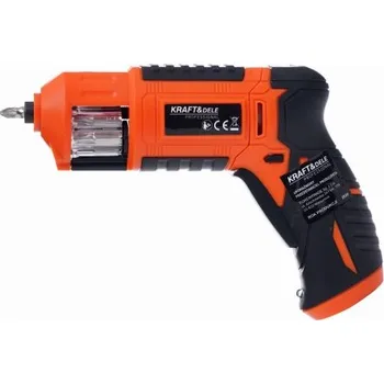 Dílna Kraft&Dele KD1574, Šroubovák AKU 1300mAh LED + bity | Lithium-ion baterie, LED osvětlení