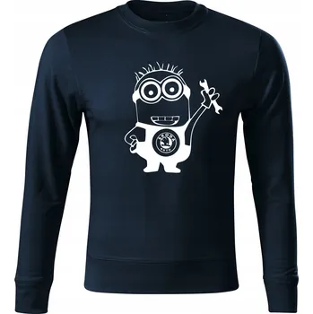 Pánská mikina Mikina bez kapuce test tmavě modrá vel XXL