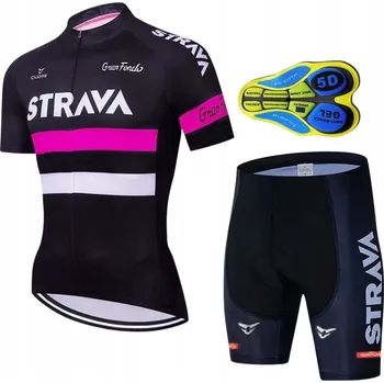 Cyklistické kalhoty CYKLISTICKÝ TEPLÁKOVKA STRAVA KRAŤASY S GELOVOU VLOŽKOU, CYKLO TEPLÁKOVKA, RŮŽOVÝ, VELIKOST L