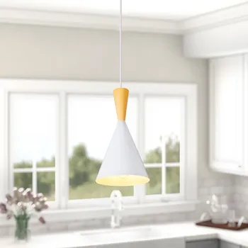 VANSINTEK Závěsné svítidlo nad kuchyňský ostrov bílé svítidlo E27