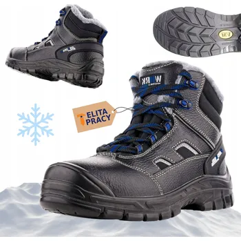 Pracovní obuv PRACOVNÍ ZIMNÍ ZATEPLENÉ KOTNÍKOVÉ BOTY Z KŮŽE BRUSEL O2W VM FOOTWEAR vel. 42