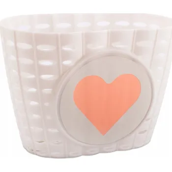 košík na kolo Dětský košík na kolo, plastový, bílo-meruňkový Sun Baby