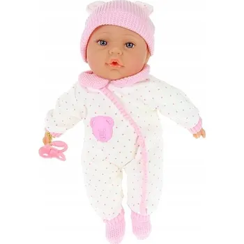 Panenka Panenka miminko s dudlíkem 40 cm s polským hlasem, zpívá a mluví polsky; krabička