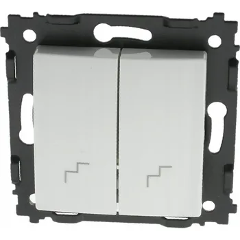vypínač Dvojitý vypínač Klasik LC bílý 9045