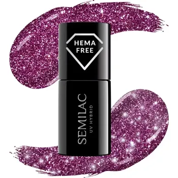 Přípravek na nehty Semilac UV Gel lak na nehty Hema Free 463 Royal Grand Prix