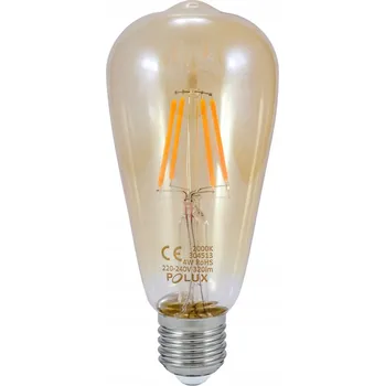 Žárovka Polux LED žárovka E27 LOFT FILAMENT ST64 Vintage Amber 4W 2000K 304513