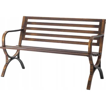 Zahradní lavice VEVOR Parková lavička 127x58,5x79 CM 2-3 Osoby s opěradlem Antický bronz