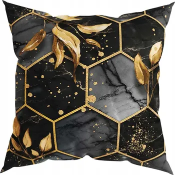 Povlak na dekorativní polštářek Povlak na polštář 40x40 Černý Povlaky 9232