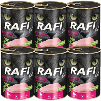 Krmivo pro kočku RAFI Cat Adult s krůtím masem 6x400g