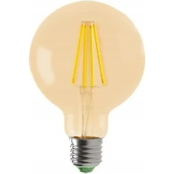 Žárovka LED žárovka GLOB G80 E27 8W teplá 2200K zlatá COG