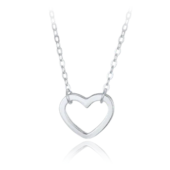 Řetízek Minet Stars Stříbrný náhrdelník srdce