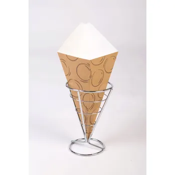 Jednorázové nádobí Obal na Bubble Waffle 500 ks hnědý kuličky