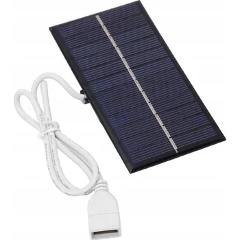 Zabezpečení domácnosti Solární panel nabíječka 1W 6V USB 180MA