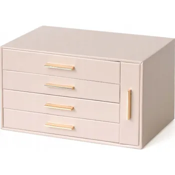 Šperkovnice NEATEAM Velká Krabička Organizér Růžová