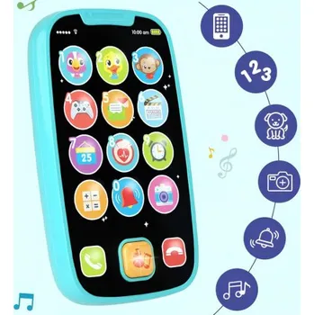 Mobilní telefon EVEON | Eveon Playtel interaktivní dětský telefon, modrý