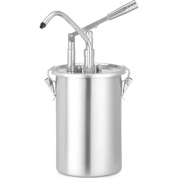 Nerezová nádoba na omáčku s dávkovačem, HENDI, 4,5L, ⌀180x(H)420mm