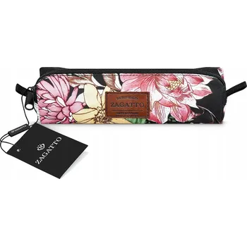 Penál Školní penál květiny jednokomorový tuba prostorný penál ZAGATTO