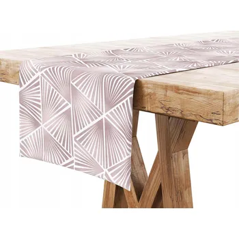 ubrus Běžec na stůl v odstínech růžové 120 x 40 cm