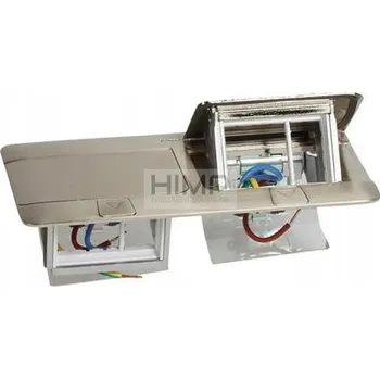 Elektrická zásuvka Podlahová zásuvka do krabice Legrand stříbrná