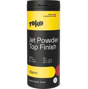 Lyžařský vosk TOKO Jet Powder Top Finish Warm, +10°C až -4°C, 30 g, prášek