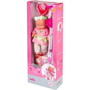 Panenka PANENKA JULKA MIMINKO S KOČÁRKEM, sada + příslušenství