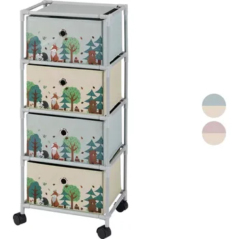 Obývací pokoj LIVARNO® Regál na kolečkách pro děti, 35 x 26 x 82,5 cm