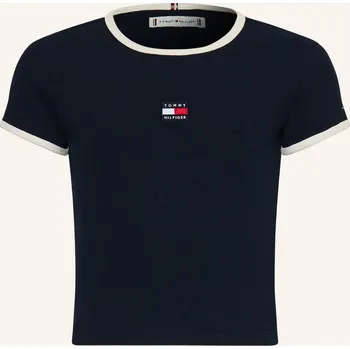 Tommy Hilfiger Dívčí Tričko, černá / bílá, 140
