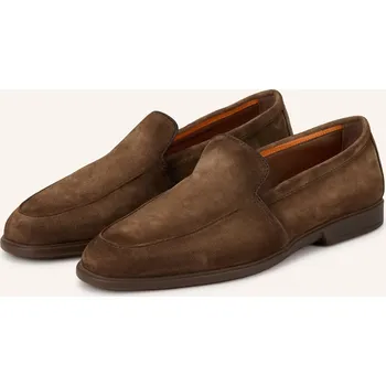Pánské mokasíny Santoni Pánské Pantofle Malibu, tmavě hnědá, 42