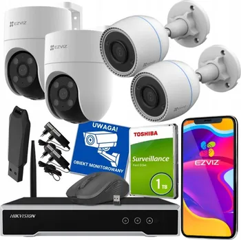 Bezpečnostní kamera Sada pro monitoring Ezviz MONITOROVACÍ SADA FULLHD EZVIZ + HIKVISION
