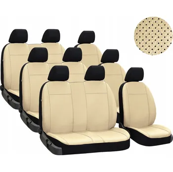 Moto oblečení Mírové kožené potahy na sedadla pro Mercedes Sprinter Tourer IV 9m