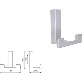 Věšák Nábytkový věšák SIRO 2325/PB21, hliníkový efekt