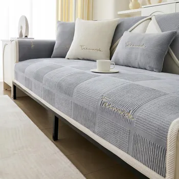 Přehoz na lůžko SOFA IMSGVIFO Potah na pohovku pro 1-4 osoby, sametový, zimní, pro psy