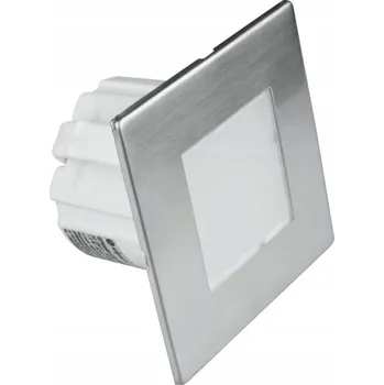 Schodišťové svítidlo DPM 1,2 W LED čtvercové stříbrné
