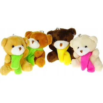 plyšák Plyšový medvídek s přívěskem 10 cm