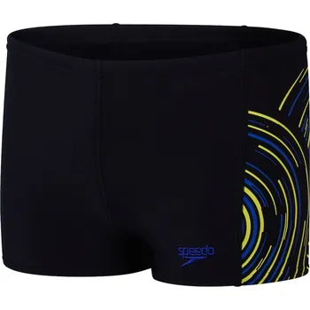 Chlapecké oblečení Speedo Plastisol Placement Aquashorts Boys Black/Blue 164cm