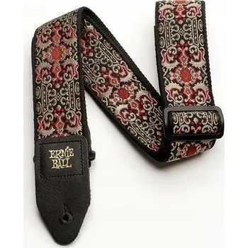 Kytarový popruh Popruh Ernie Ball Gold & Black Paisley Jacquard