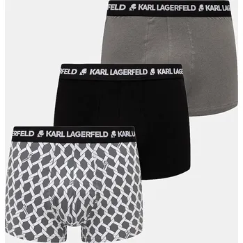 Pánské spodní prádlo Boxerky Karl Lagerfeld 3-pack B1M47010 černá 99F, vel. XS
