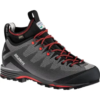 Pánská treková obuv Dolomite Outdoorová obuv Veloce Gtx 2023/2024 Pewter Grey/Fiery Red 7.5 UK Unisex, Pánské
