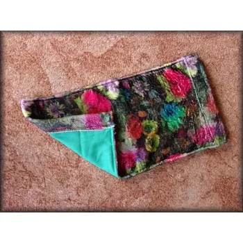 HAMAKA na šroubovací tyčky - zelená + květy