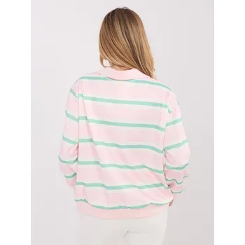 Dámská halenka Růžová pruhovaná halenka Italy Moda bílá | růžová | světle zelená 3506927