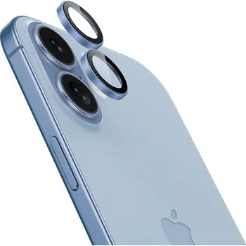 Tvrzené safírové sklo Benks na fotoaparát pro iPhone 17 světle modré