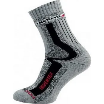 Dámské ponožky Dámské a pánské ponožky NOVIA | SILVERTEX Thermo 1253 šedá 28-29