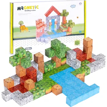 ostatní stavebnice iMex Toys Minecraft magnetická stavebnice 119 dílků