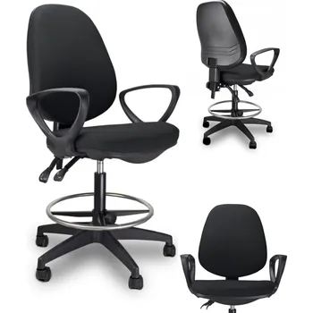 Kancelářská otočná židle ARGO ŠEDÁ-černá Ergonomická pohodlná