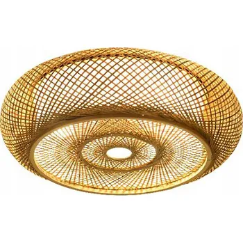 Elegantní stropní svítidlo INGA dřevo ratan