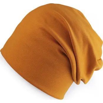 Čepice Bavlněná čepice / nákrčník unisex, velké, 8 hořčicová čepice