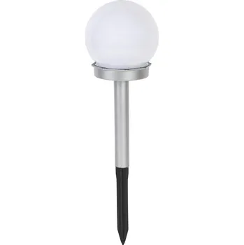 Louč M.A.T. GROUP lampa solární KOULE 10cm v.34cm, 1LED BÍ/STŘ PH