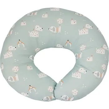 EKO Polštář ke kojení malý VELVET Dogs Mint 60x60 cm