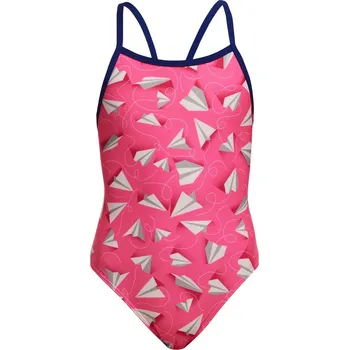 Dívčí oblečení Funkita Paper Pink Single Strap One Piece Girls 164cm