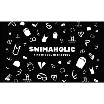 Ručník Ručník Swimaholic Swimming World Microfibre Towel Černá